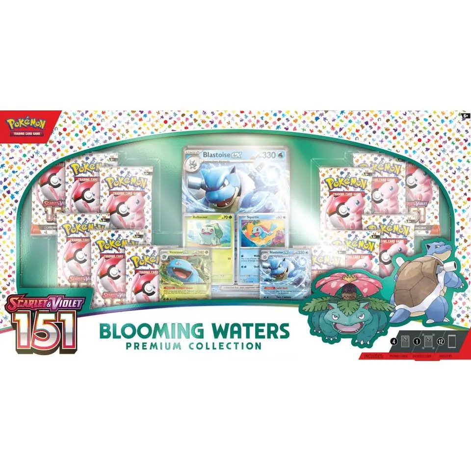 Pokemon Scarlet and Violet - 151 Blooming Waters Premium Collection Trading Cards
