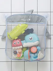 Waterproof Bathroom Toy Net Bag, Cute Duck Suction Cup Hanging Storage Bag, Multi-Use Organizer for Kitchen, Bath, Living Room, Gifts