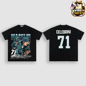 [Youth + Adult] Vintage Macklin Celebrini 'Celly 71' For Sharks Territory High-Quality 100% Cotton T-Shirt (Made In US), Teal Town Hockey Fans Shirt, Game Day Outfits, Gift For Hockey Kids Fans, Hockey Graphic Tee