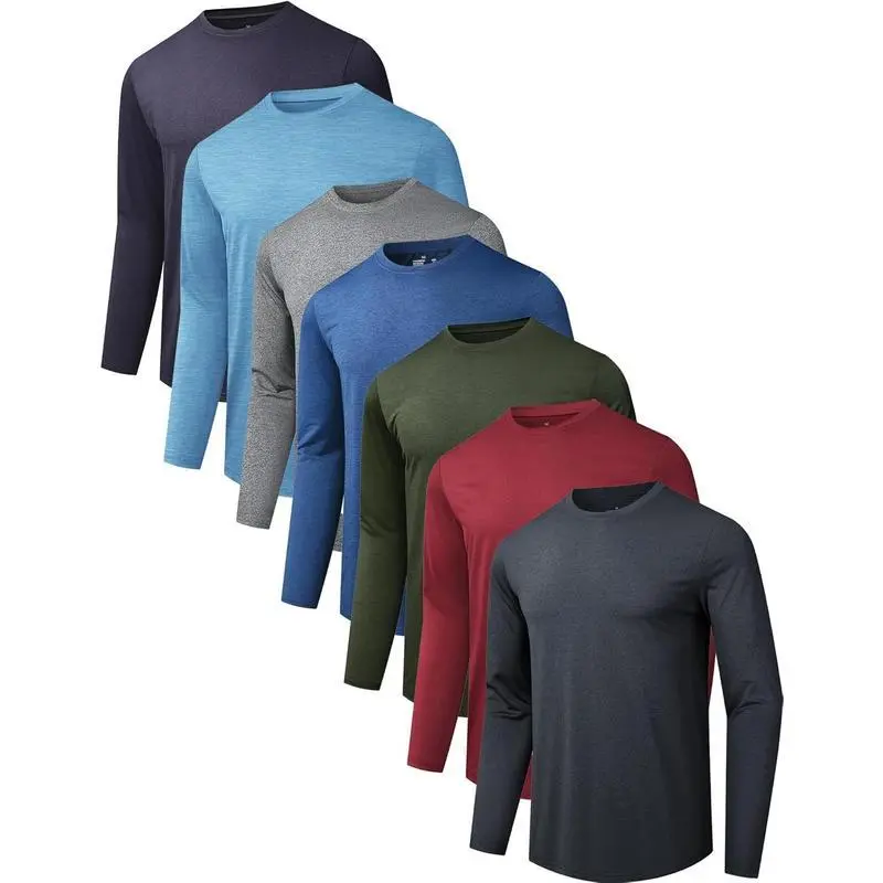 7 Pack Long Sleeve Shirts for Men Moisture Wicking Sun Protection UV UPF 50+ SPF Performance Quick Dry T-Shirt for Casual(Sports & Outdoor) 7 Pack Long Sleeve Shirts for Men Moisture Wicking Sun Protection UV UPF 50+ SPF Performance Quick Dry T-Shirt for Casual(Sports & Outdoor)