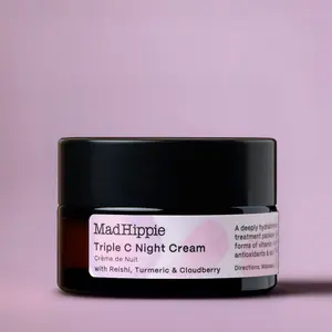 Mad Hippie Triple C Night Cream Mini - with Reishi, Turmeric, and Cloudberry for Daily Moisturizer and Hydrated Skin Mad Hippie Triple C Night Cream Mini - with Reishi, Turmeric, and Cloudberry for Daily Moisturizer and Hydrated Skin