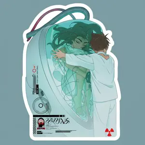 Intense Rival Energy Duo Hyuna & Hyunwoo Alien Stage Sticker