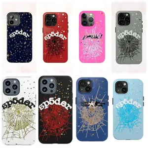 Sp5der Punk Style Compatible with iPhone 17 16 15 14 13 12 Promax Pro Plus, Double-layer hard shell protection,best Gift