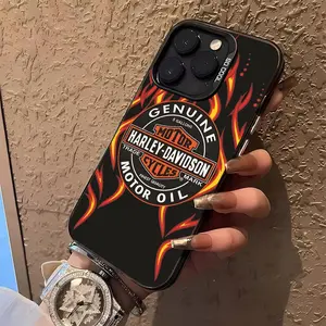 Harley-Davidson Phone Case for iphone 17 16 15 14 Pro Max Xr X Air Plus black silver protective hard shell Cover