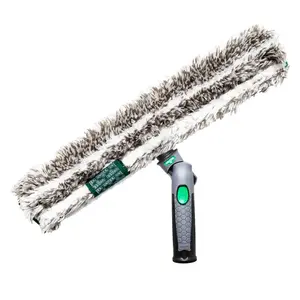 Unger Ergotec Ninja Swivel Washer Complete with Microfiber Bristles & 180˚ Swivel Control for Superior Window Cleaning - Adjustable