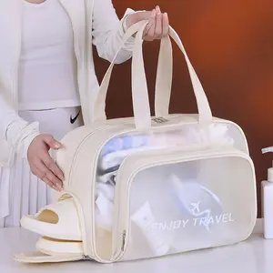 🏖️ Water-Resistant Dry-Wet Separation Swim Bag | Beach/Gym Sports Bag 💪 Travel Toiletry & Cosmetic Organizer ✨ Christmas Gift for Her 🎁 TikTok Shop US Hot Pick, Waterproof Toiletry Pouch Gym Bags