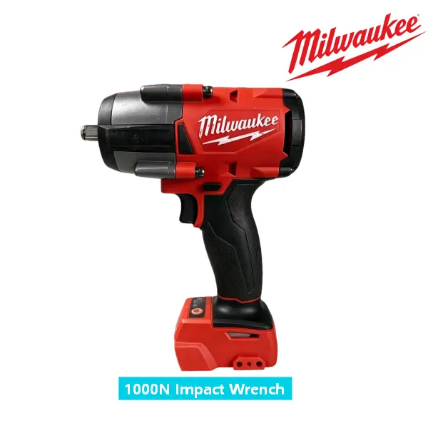 Milwaukee M18 1000Nm Torque, Heavy Duty Impact Wrench, 1/2 in (12.7mm) Socket, Dual Speed 0-4500 RPM Cordless Electric Wrench for Tire Removal, Scaffolding Work