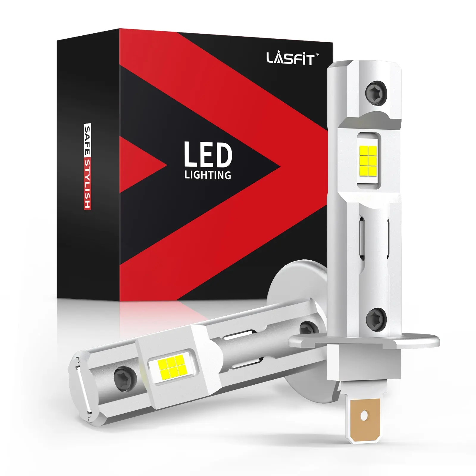 Lasfit L1 Plus H1 LED Bulbs 40W 4000LM 6000K | 2 Bulbs