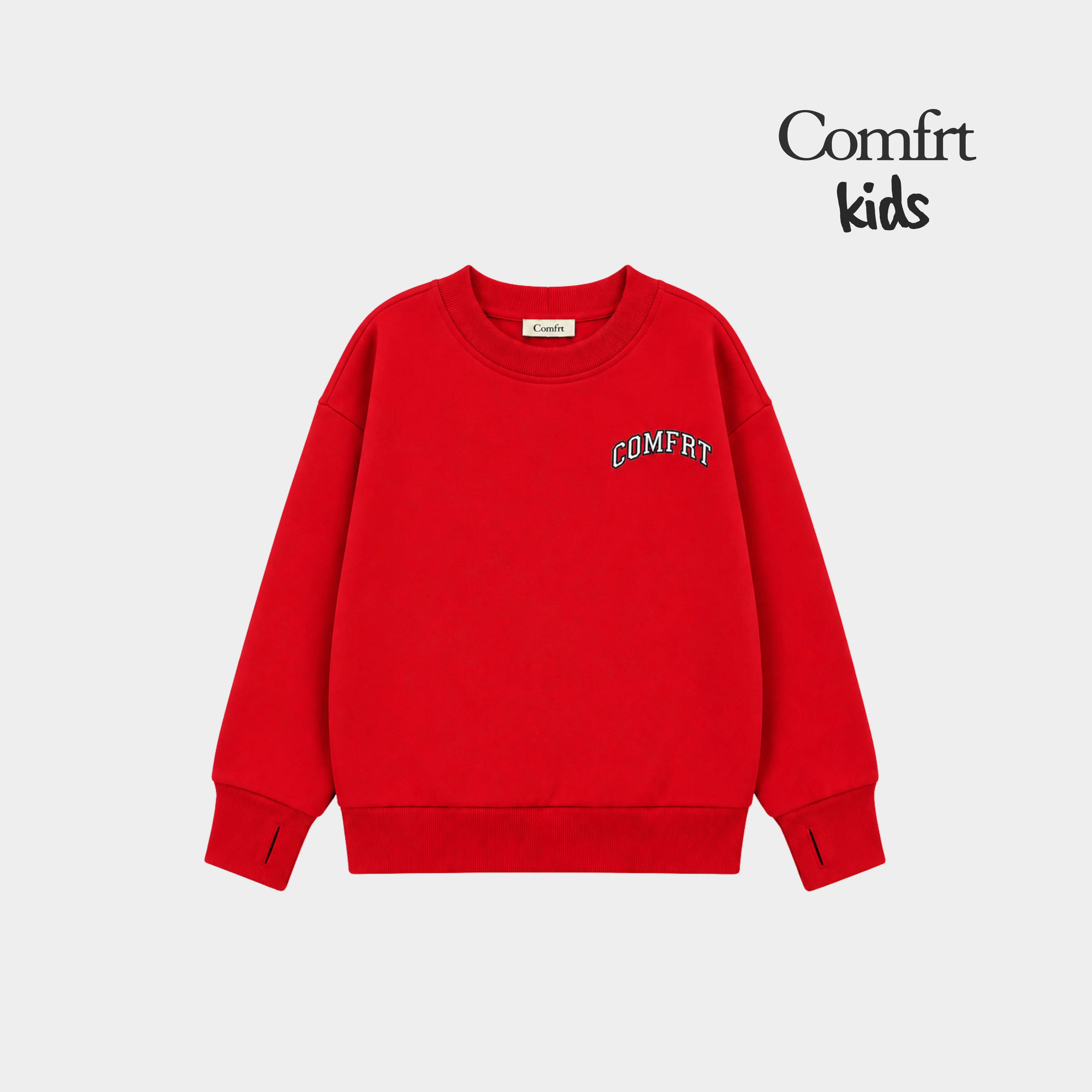 Comfrt | Kids Varsity Logo Crew | Kids Collegiate Style Crewneck Sweatshirt Comfrt | Kids Varsity Logo Crew | Kids Collegiate Style Crewneck Sweatshirt