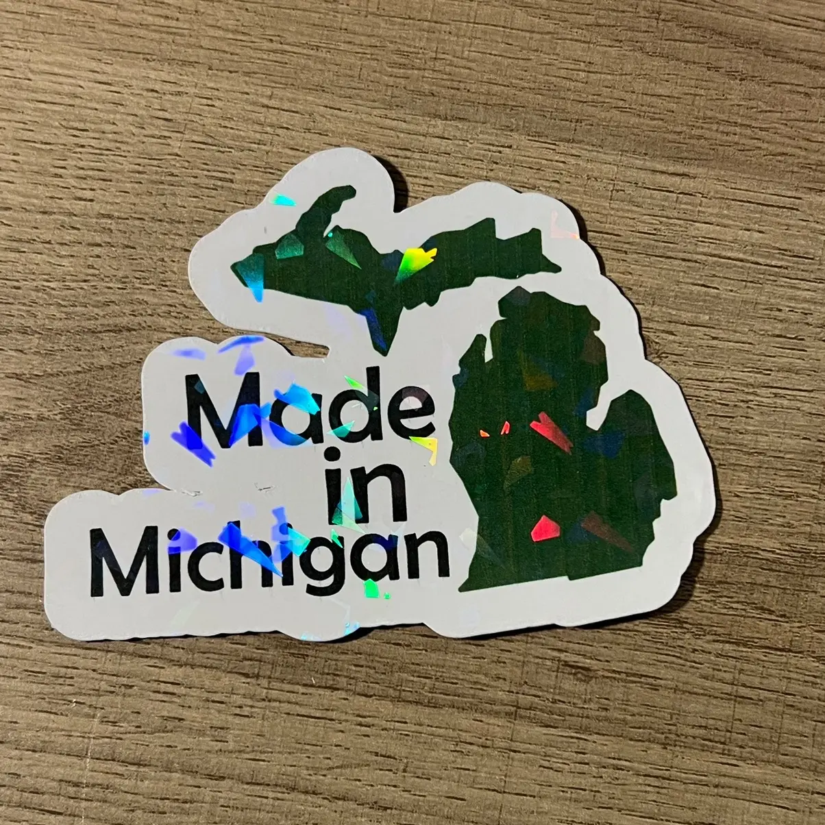 Made in Michigan Sticker( Not Waterproof )