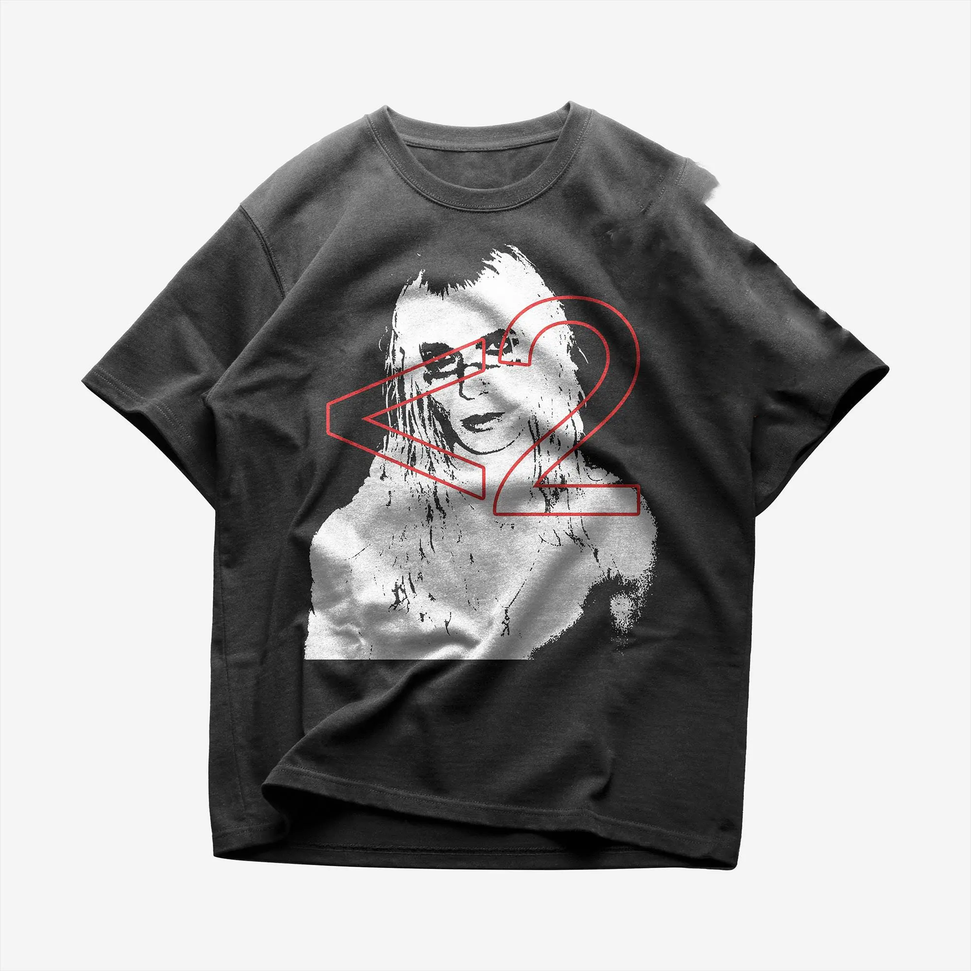Women's Minimal Graphic T-Shirt - Red Aesthetic, Underground Streetwear, Vintage, Unisex, Classic Short-Sleeve, Cotton Spandex Fabric