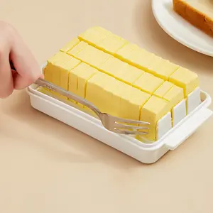 Cheese Slice & Butter Storage Container, Airtight Design with Dust-Proof Lid, Fresh-Keeping & Easy to Use, Ideal for Kitchen Fridge Storage
