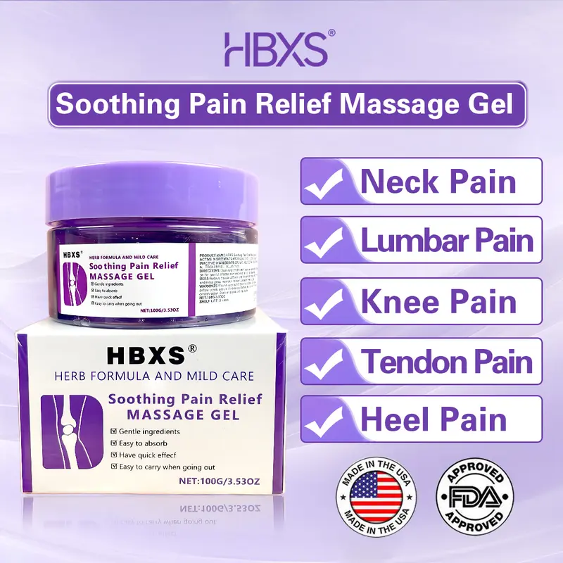 Ximonth Soothing Joint Relief Gel, Fast-Acting Therapeutic Massage Treatment for Arthritis & Muscle Pain in Knees, Shoulders & Neck, Arnica Cream, Arthritis Pain Reliever, Massage Gel, Adults, Fast Relief Massage Oils