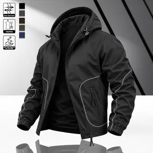 Men’s vintage hooded aviator jacket made from wrinkle-free woven fabric, featuring a zip closure plus side pockets with built-in zippers; suitable for hip-hop outfits, everyday college wear, and road trip styling.