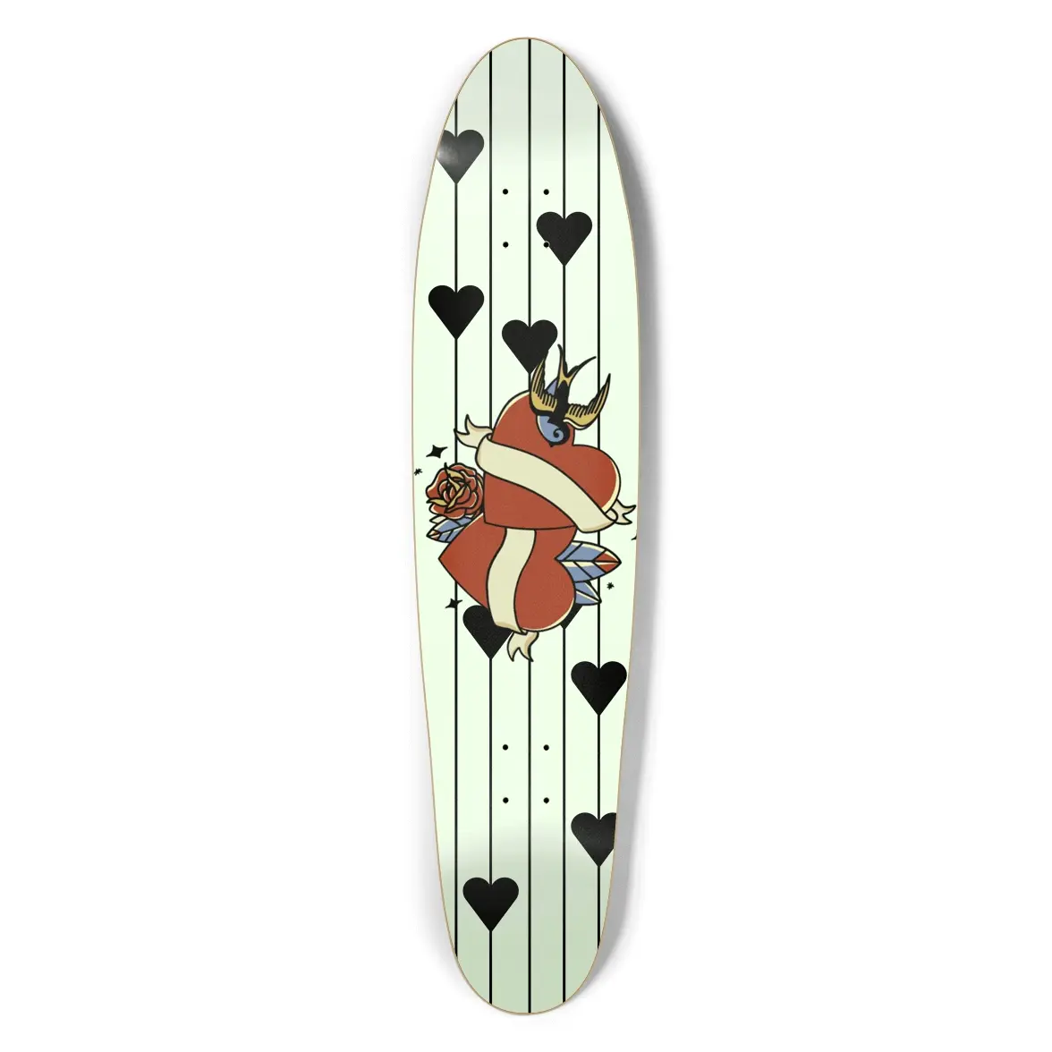 Nowhere2be Lovely Longboard - Premium Canadian Maple Deck