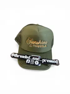 Sunshine and Tequila olive Foam trucker SnapBack
