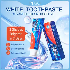 PEGO Probiotic Whitening Toothpaste, Free of Fluoride, Anti plaque, Oral Health Management Teeth Whitening Solution,Father's Day Gift Bad Breath Killer niacinamidetoothpaste