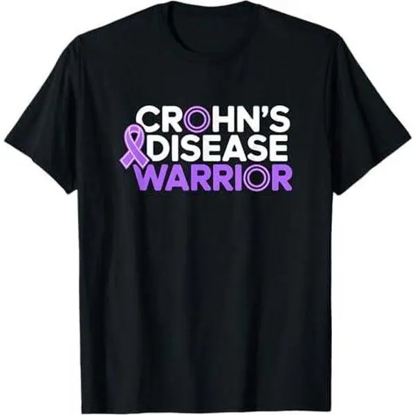 Crohn's Disease Warrior Awareness Food Health Support Relief T-Shirt