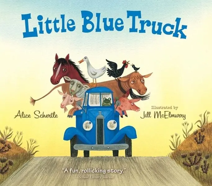 USED Book - Little Blue Truck Board Book by Schertle, Alice (Board book) - english