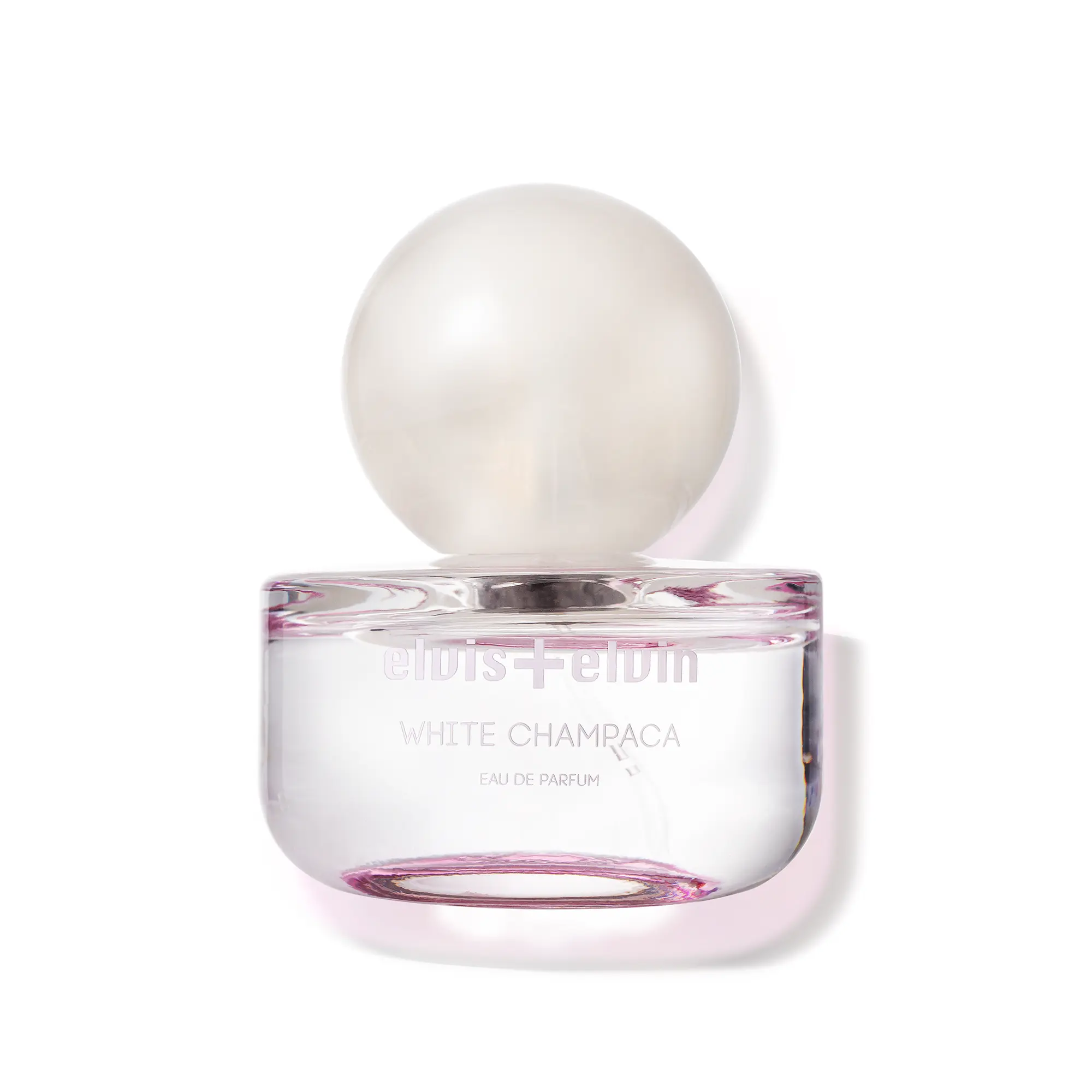 elvis+elvin | White Champaca | Eau de Parfum | Organic Geranium Scent, Vegan & Cruelty-Free, Italian Glass Bottle, Soft Green Floral Fragrance