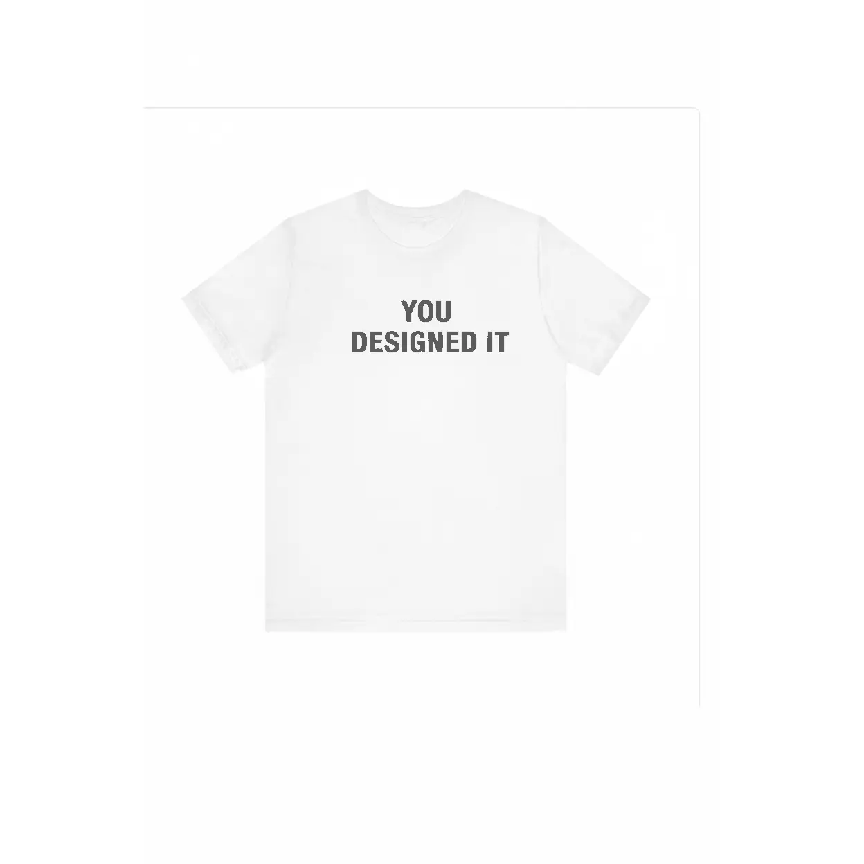 Custom Print Tee – White (Your Logo or Design)