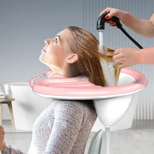 Adult Up-Position Hair Washing Basin, Pregnancy Postpartum Head Wash Bowl, Children & Elderly Care, Portable Home Use