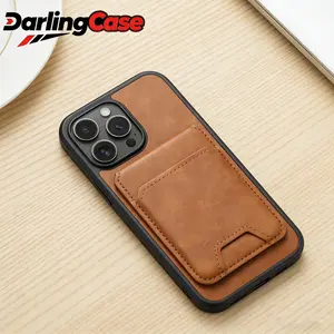 Darlingcase MagSafe-Compatible TPU Wallet Case for iPhone 17 Pro Max, Customized Shockproof Protection Accessory with Card Slot, Kickstand - Handheld Cellphone Cover