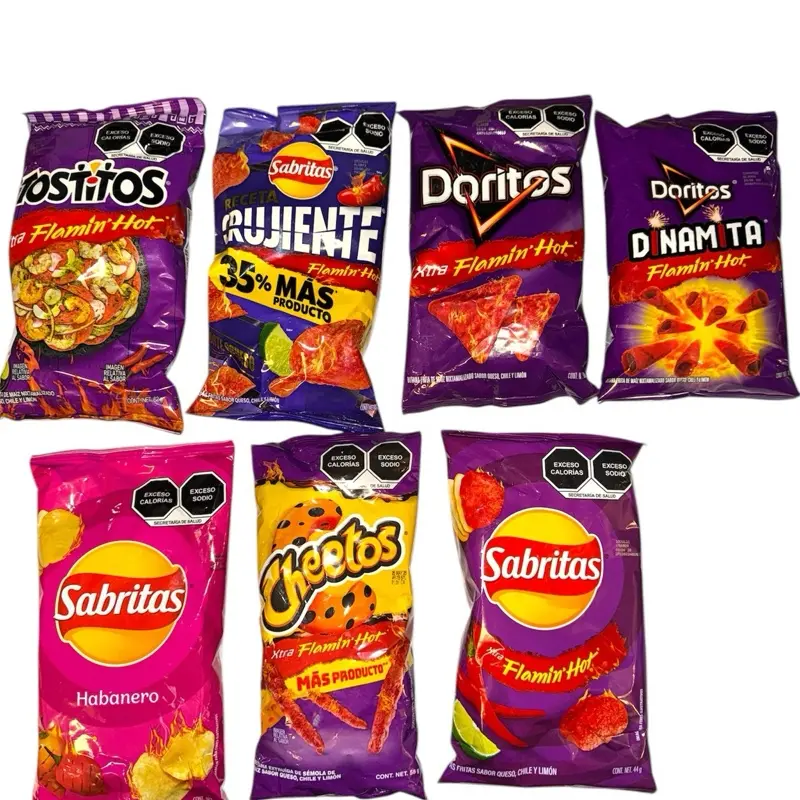 7 Pack Sabritas Hot and Spicy Chips 7 Pack Sabritas Hot and Spicy Chips