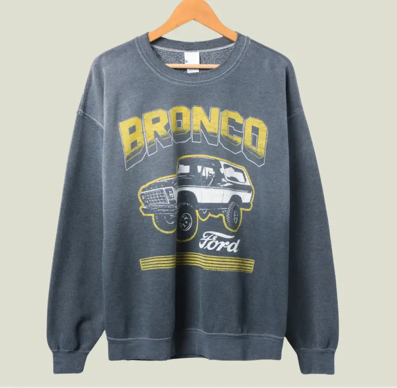 Vintage Classic Ford Bronco Off-Road Truck Sweatshirt, Retro 4x4 Graphic Crewneck, Distressed Adventure PulloverClassic 4WD Graphic Sweatshirt, Vintage Outdoor Vehicle, Fashion For All