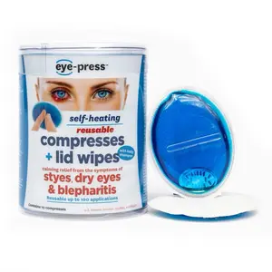 Eye-Press Self-Heating Compresses for Calming Relief from Symptoms of Dry Eyes & Blepharitis, and Styes