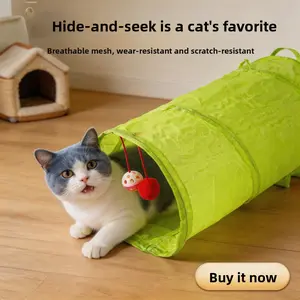 Pet Cat Tunnel Rainbow Interactive Drill Bucket Foldable Cat Toy, Fun and Engaging Plaything for Cats, Ideal Gift for Feline Friends