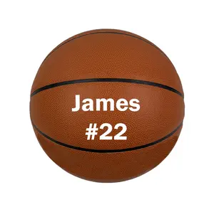 Hammet Customized Orange Basketball Size 29.5" or 28.5", Personalized with Your Custom Name, Great Basketball Gift for All Ages