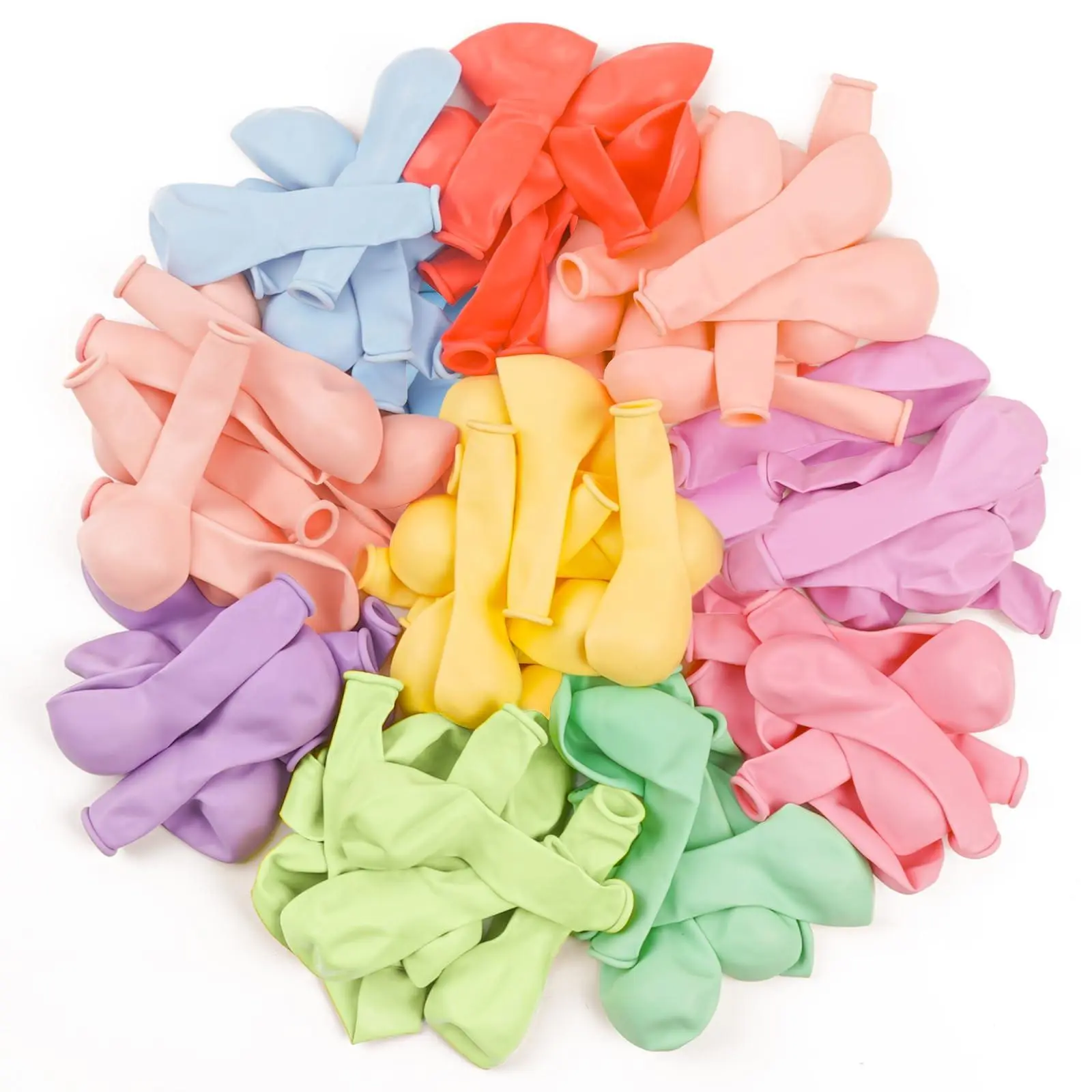 PartyWoo 50pcs 5-Inch Floatable Hand-Inflated Latex Balloons, Soft Party Bounce Safe-Feeling Latex Material Balloon Decor for Graduation, Baby Shower, Birthday Party Supplies
