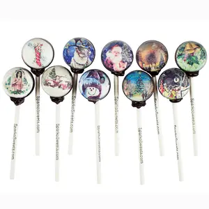 Vintage Christmas Lollipops (10 Pieces)