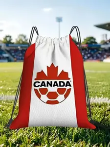 1 pc Canada Football Drawstring Bags Shopping Unisex Storage Organize Bundle Pocket Rope Bag Match Day Essentials
