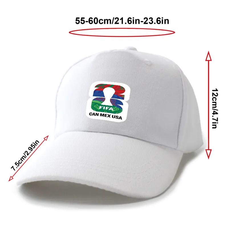 FIFA 2026 CAN MEX USA World Cup Baseball Cap - Official Printed design Style  Soccer Hat