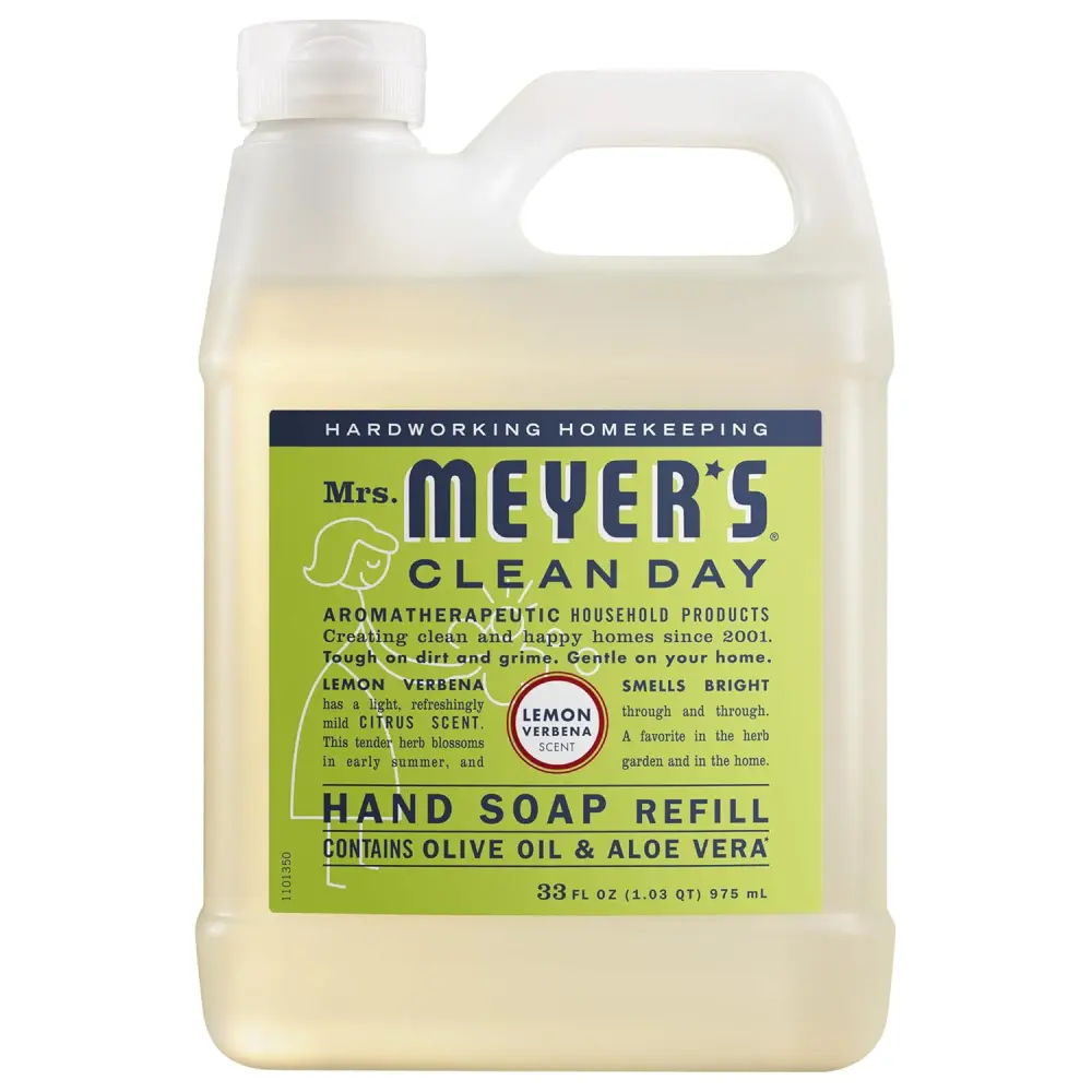 Clean Day Lemon Verbena Hand Soap Refill 33 Fl Oz Moisturizing Liquid Hand Soap Gentle Hand Wash