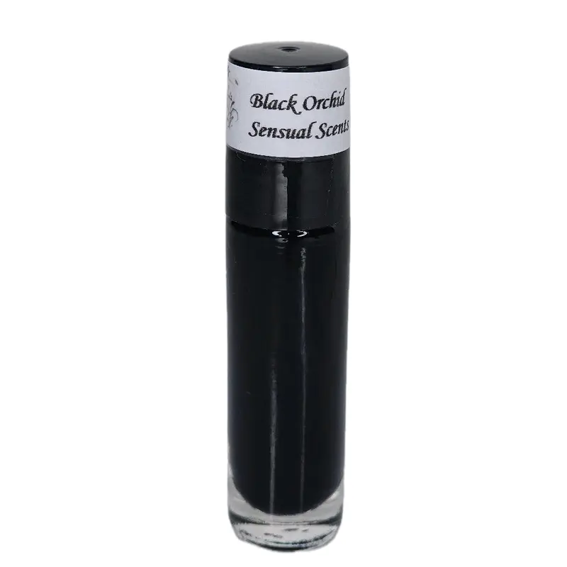 Black Orchid Men's Fragrance Roll-On Body Oil - Aromatic Floral, Elegant Jasmine, Floral Amber Scents, Captivating, Daily Wear Cologne with Sandalwood Notes, Aromatic Floral Fragrance