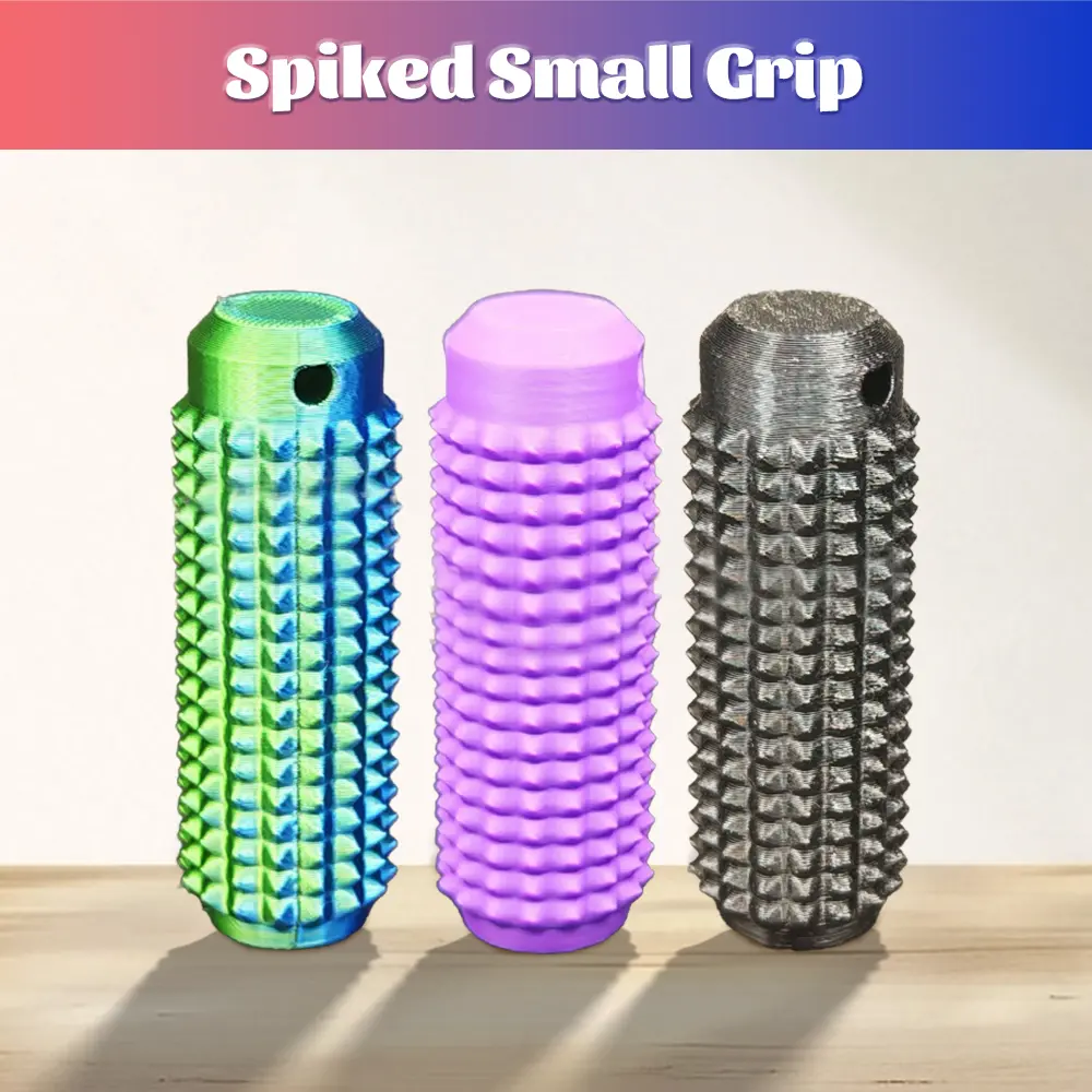 Spiky Fidget Keychain, Soft Gel Cylindrical Sensory Grippie for Anxiety Relief, Portable Decompression Squeeze Toy for Impulse Regulation