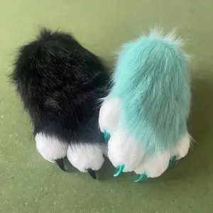 Fursuit Kigurumi Furry Animal Paws Nails Gloves Kig Cosplay Costume Wearable Furry Animal Colorful Claws Cats Cos Props Hot Sale