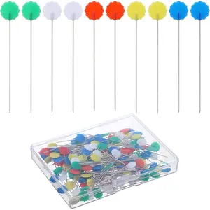 200 count Sewing Pins for Fabric - Flat  Straight Pins - 2.16 Inch Quilting Dressmaker Pin with Storage Box for Sewing DIY Projects Dressmaker Decoration