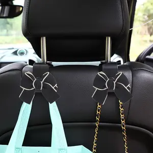 Car Decorative Hooks Fashion Bow Universal Car Door Handle Covers, Car Interior Accessories Car Interior Decoration All Seasons Use