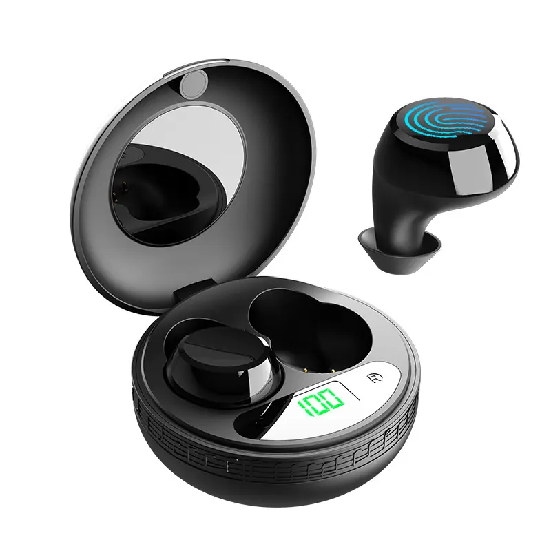 P-Q16 New wireless sports running headphones, wireless headphones with ear hooks, ultra long battery life, over-ear headphones with LED display, noise-canceling headphones with built-in microphone.