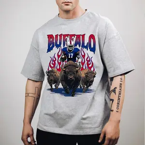 17 Buffalo Shirt, Josh Allen tee, Sweatshirts, Hoodie Unisex 100% Cotton Fabric - Comfort