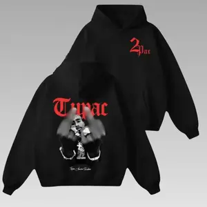 Vintage Rapper Tu Pac 2pacc Hoodie, Hip Hop Music Lover Shirt, Vintage 90s Hip Hop Streetwear Apparel