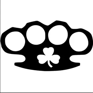 Irish Brass Knuckles Decal Vinyl CAR Sticker.Cars Trucks Notebook Computer Laptop. 5.5 Inches