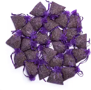Bag of 25 Sachets Dried Lavender Flower Lavender Sachets for Drawers and Closets, -B-2