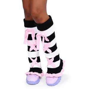 Bittersweet Stripe Leg Warmers