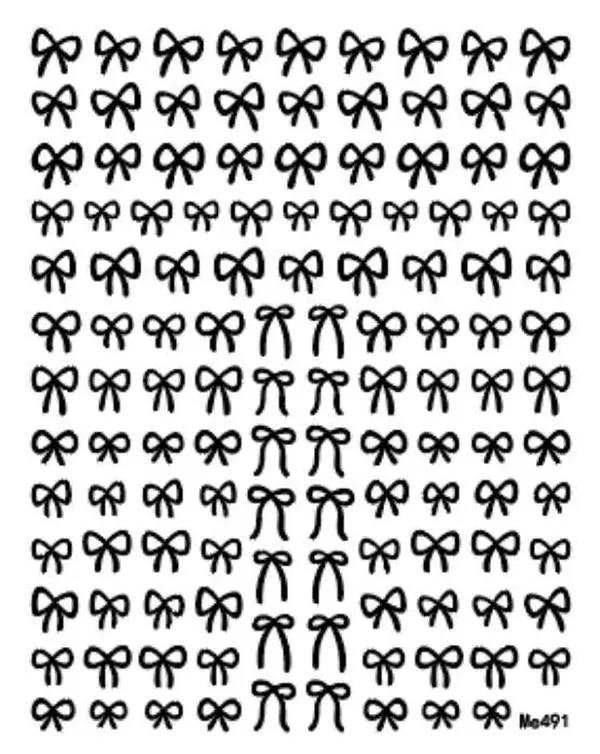 Black Bow Stickers