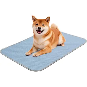 Summer  Cooling Mat Washable Ice Silk Self Cool Pad for Small Medium Large Dogs and Cats, Pet Sleeping Pad for Crate, Bed, Indoor & Outdoor Floor,  Seats